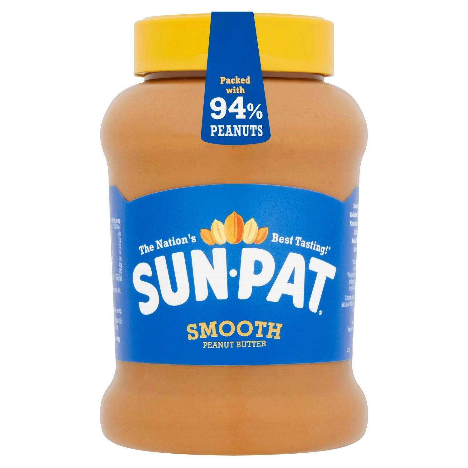 Sun-Pat smooth peanut butter jar 570g (British brand)