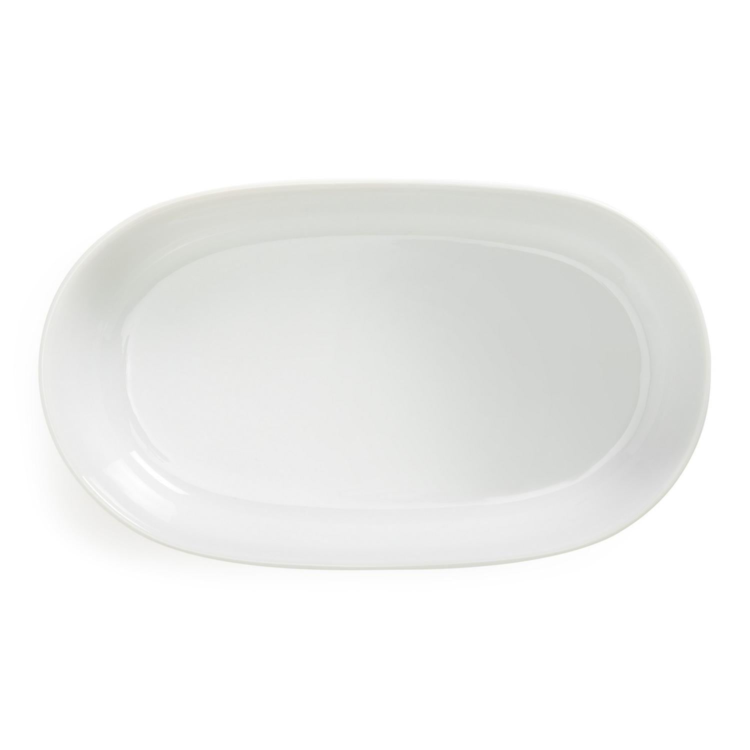 Habitat Riko Oval Serving Bowl White Porcelain, UK version