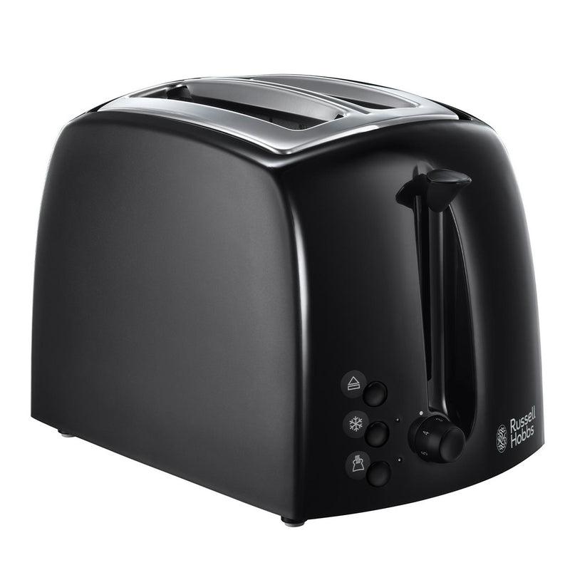 Russell Hobbs Textures Black Toaster 2 Slice, imported from the UK