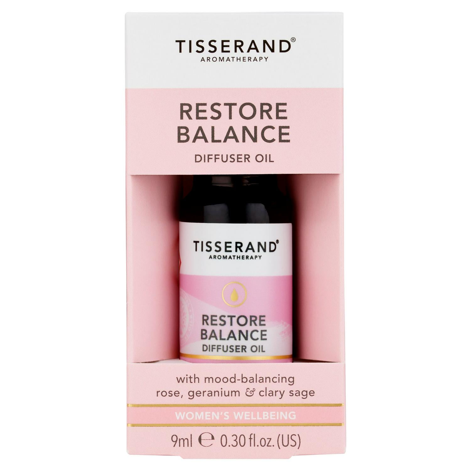 Mood-Balancing Diffuser Oil with Rose, Geranium and Clary Sage 9ml