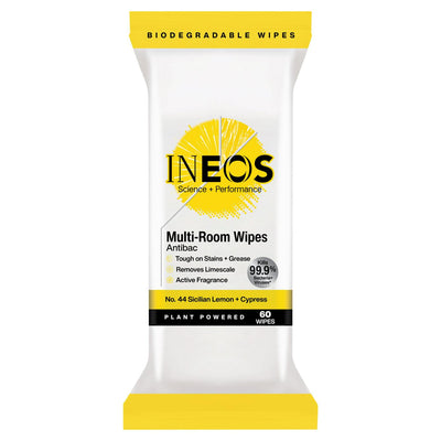 مناديل تنظيف INEOS Antibac متعددة الأغراض قابلة للتحلل الحيوي برائحة الليمون الصقلي والسرو