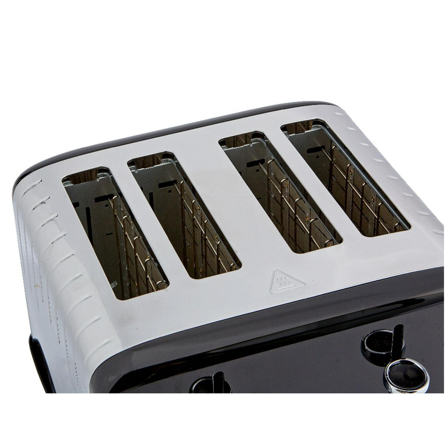 Cookworks Metal Pyramid 4 Slice Toaster Black - British product