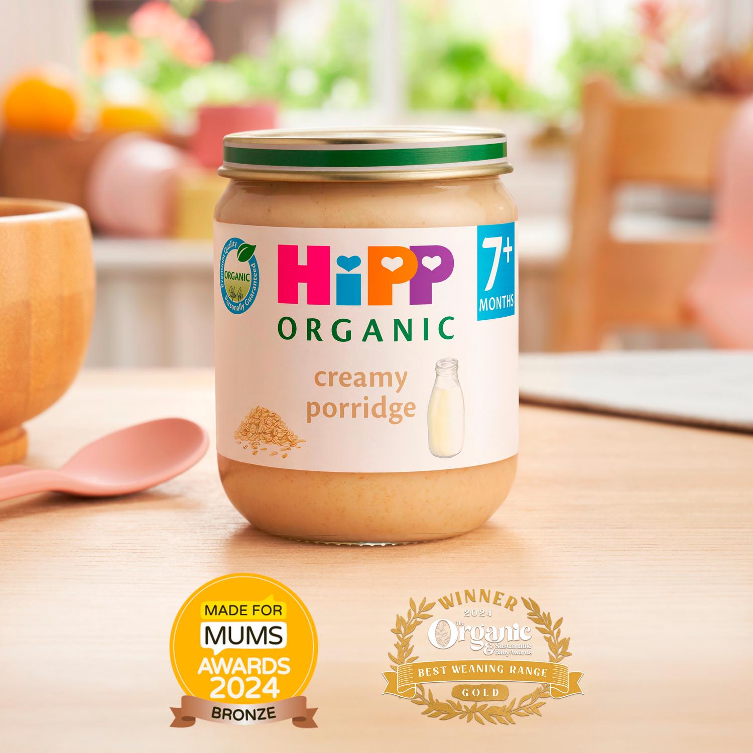 HiPP Organic Creamy Porridge Baby Food 160g, UK version