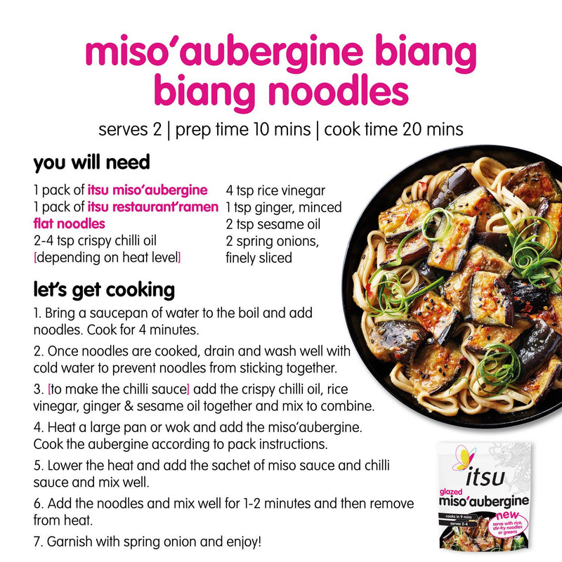 itsu Glazed Miso Aubergine Microwave Dinner 330g, UK version