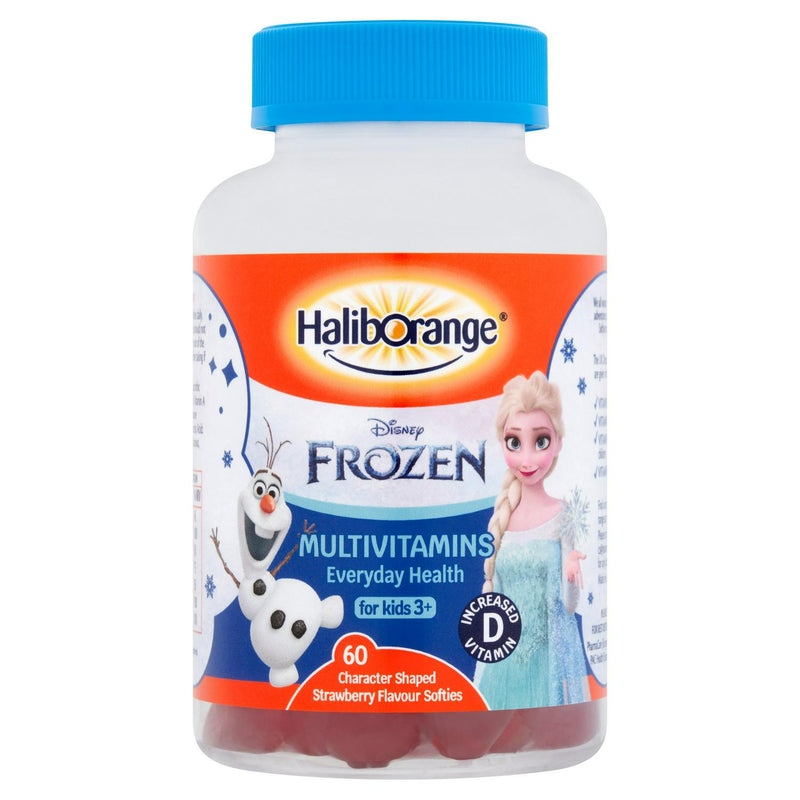 Haliborange Disney Frozen Multivitamins Strawberry Softies 60 Count, UK version