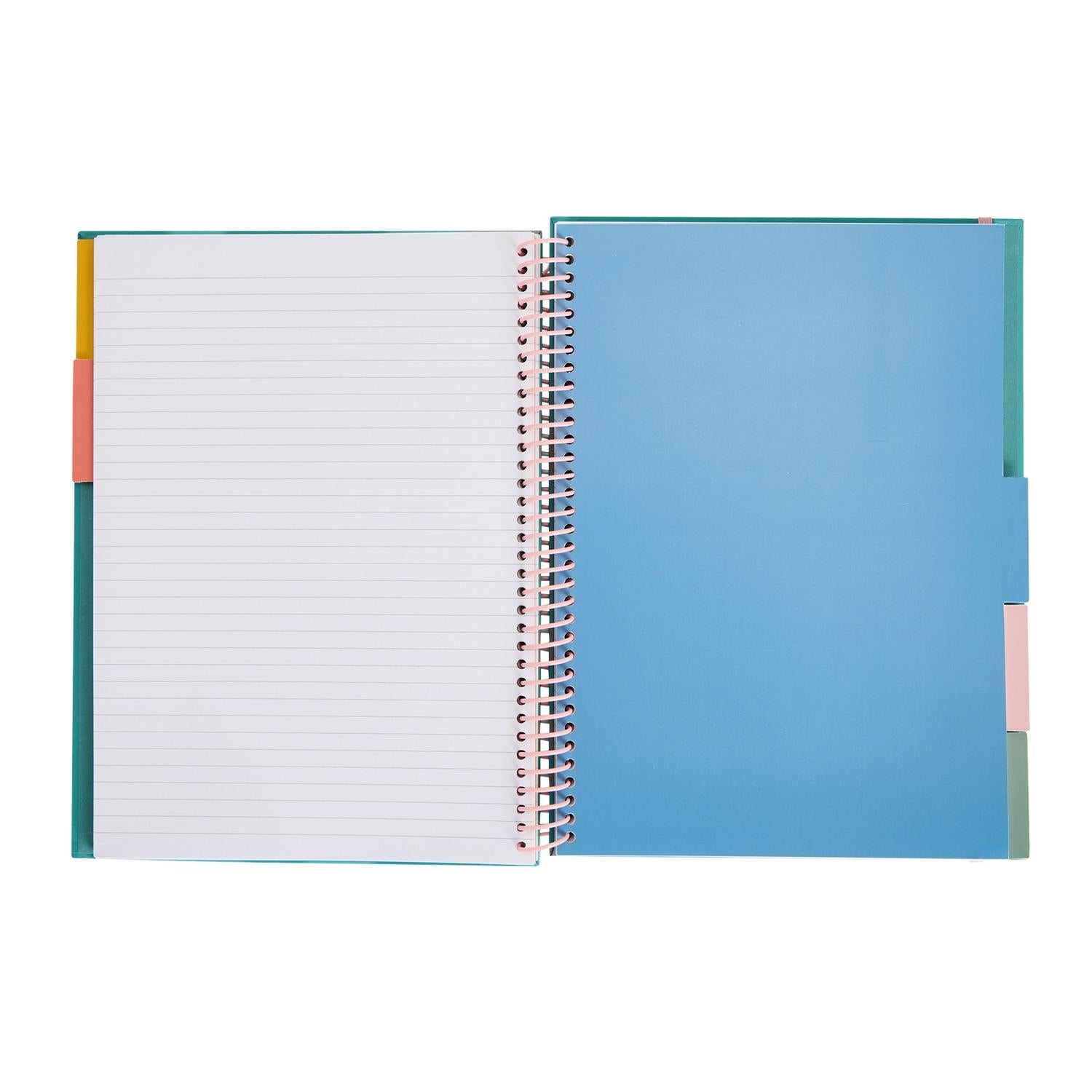 Habitat A4 Project Book with 102 pages Teal, UK version