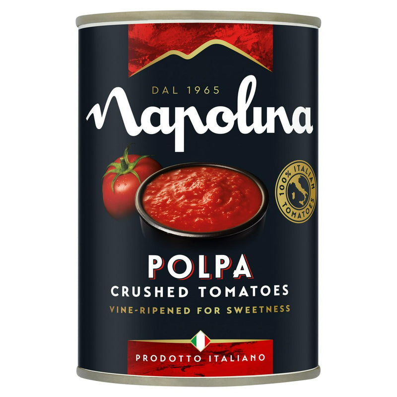 Napolina Polpa crushed tomatoes 400g, imported from the UK