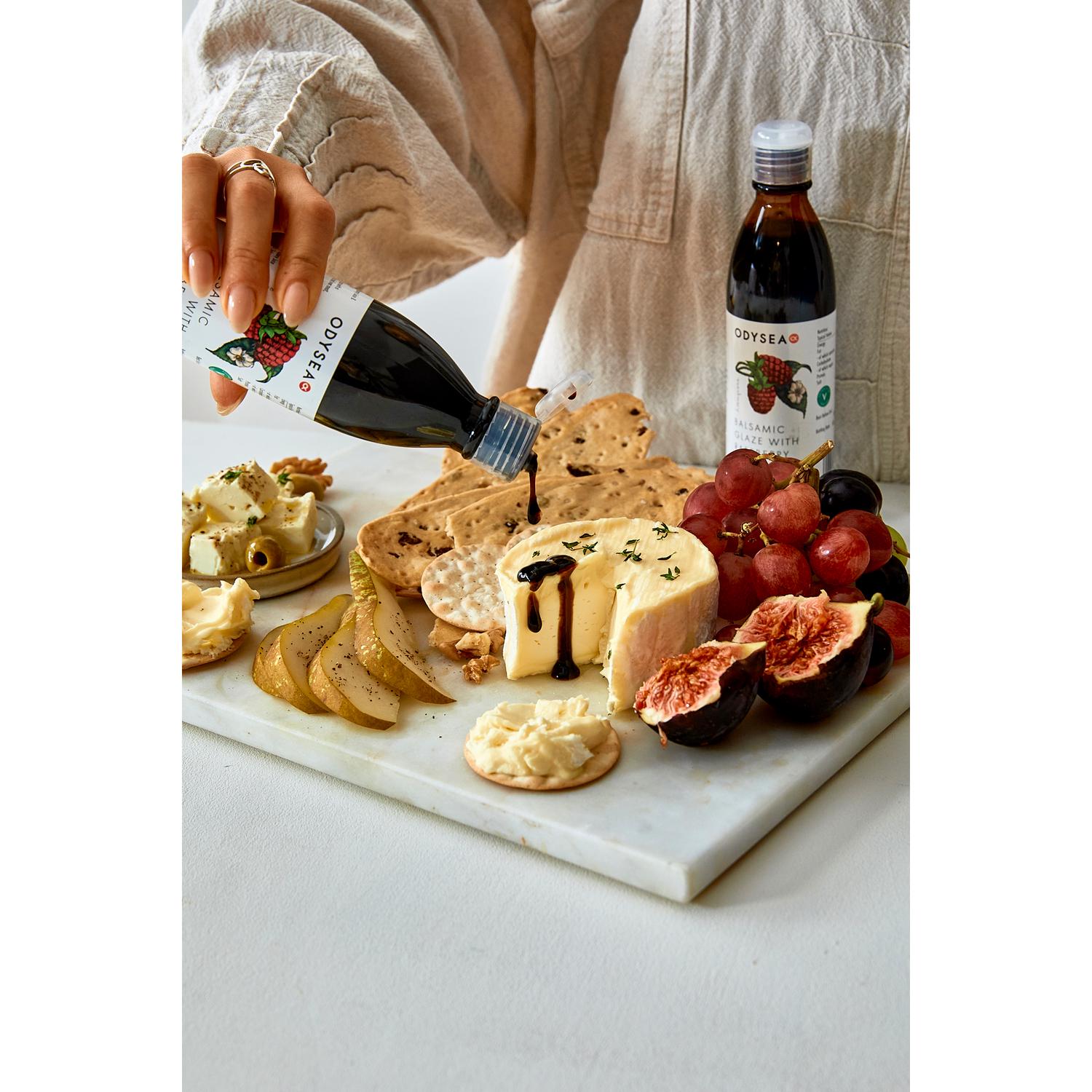 Odysea Raspberry Balsamic Glaze 250ml, imported from the UK