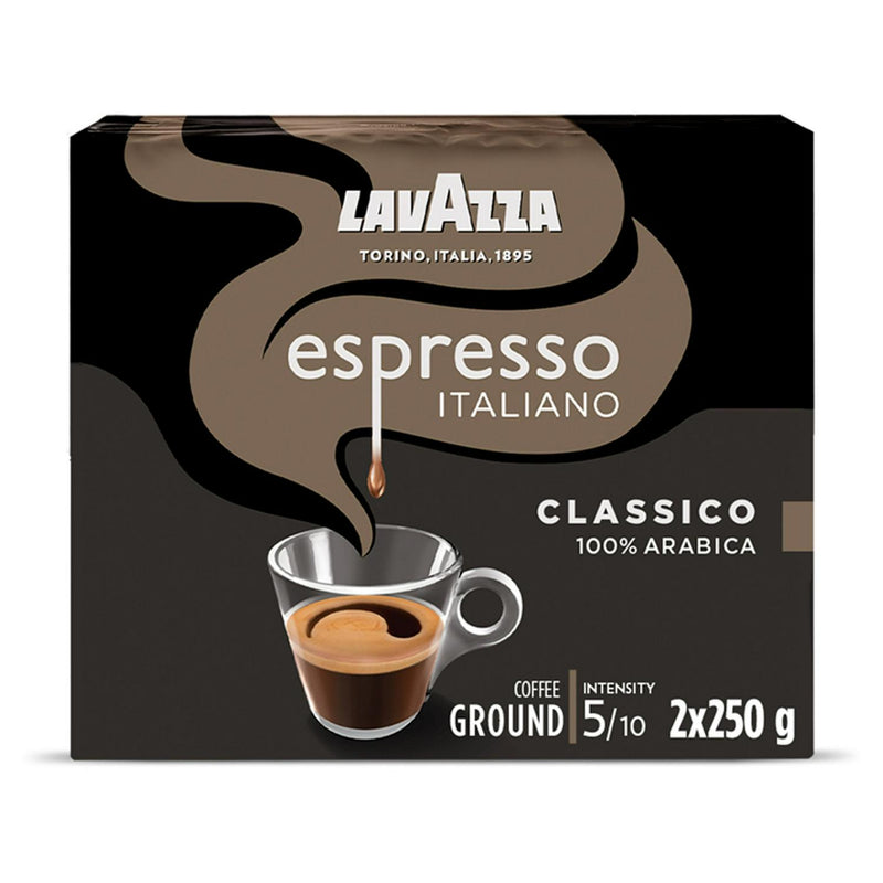 Lavazza Espresso Italiano Classico Ground Coffee 2x250g, UK version