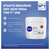 Nivea Repair Care moisturiser 400ml, imported from the UK