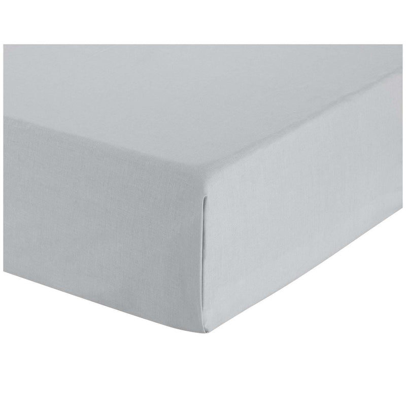 Sainsbury's Home dove grey cotton flat sheet single (British brand)