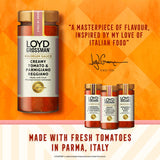 Loyd Grossman Creamy Tomato Parmigiano Pasta Sauce 290g, UK version