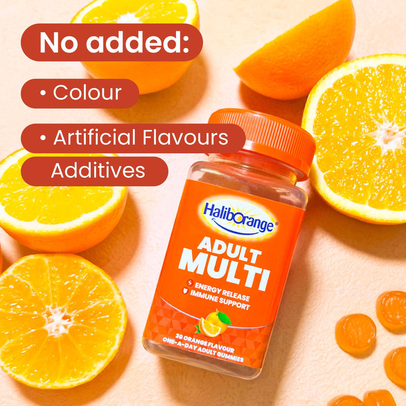 Haliborange Adult Multi Gummies Orange Flavour 30, UK version