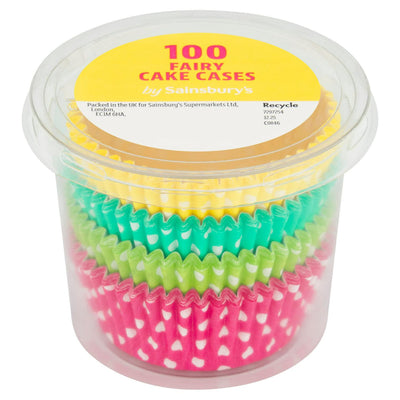 Sainsbury's Polka Dot Cake Cases Baking Paper 100