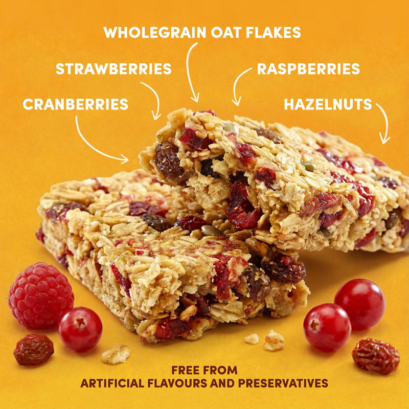 Jordans Red Berry Oat Cereal Bars 6 x 25g, UK version