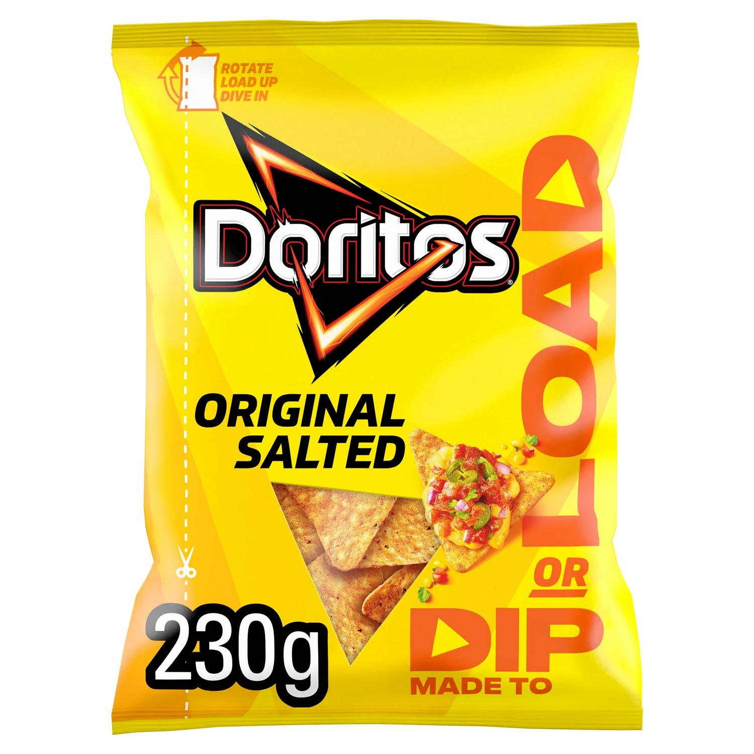 Doritos Salted Tortilla Chips 230g - British product
