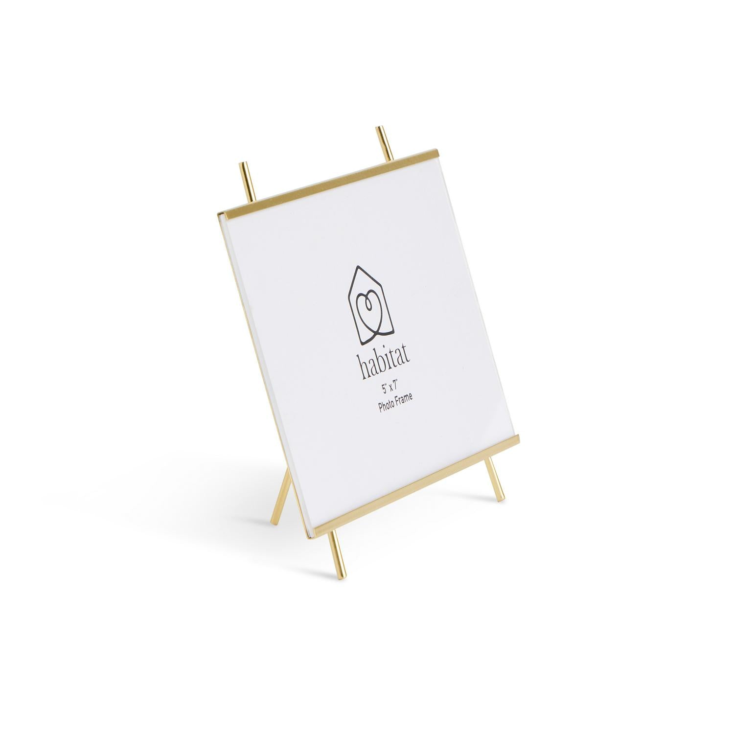 Habitat gold easel photo frame 5x7, UK version