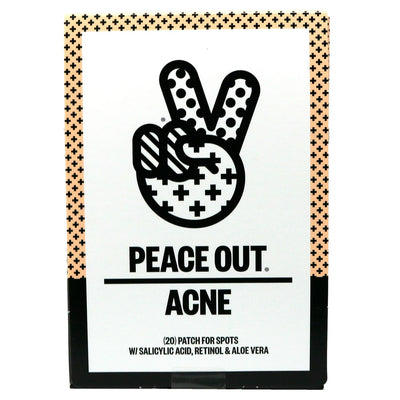Peace Out Points Cicatrisants pour Peau Acnéique, Lot de 2 paquets de 10
