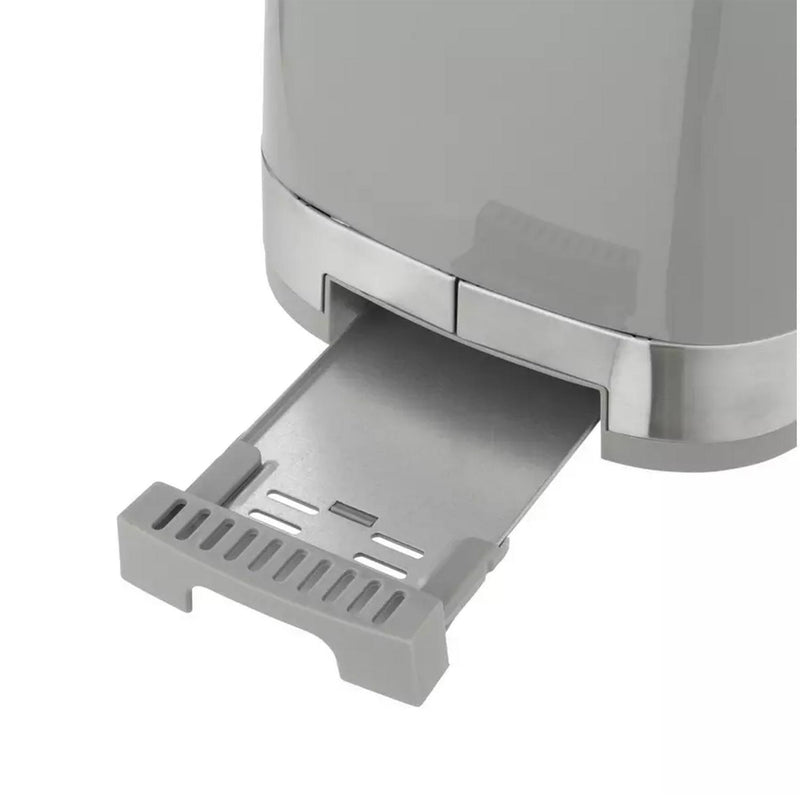 Cookworks Illuminated 2 Slice Toaster Grey Plastic - British product