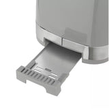 Cookworks Illuminated 2 Slice Toaster Grey Plastic - British product