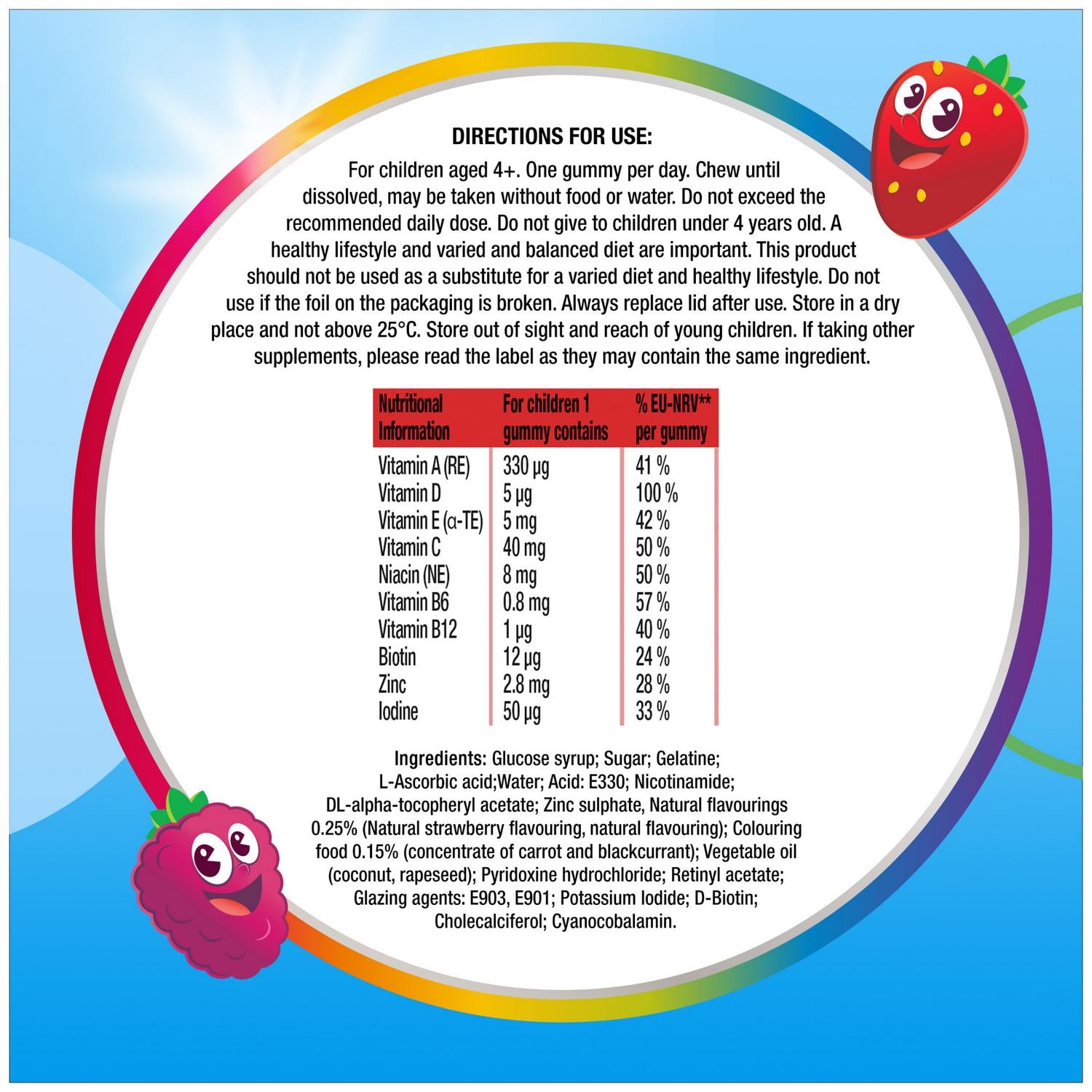Centrum Gummy Multivitamins for Kids Mixed Berry x30