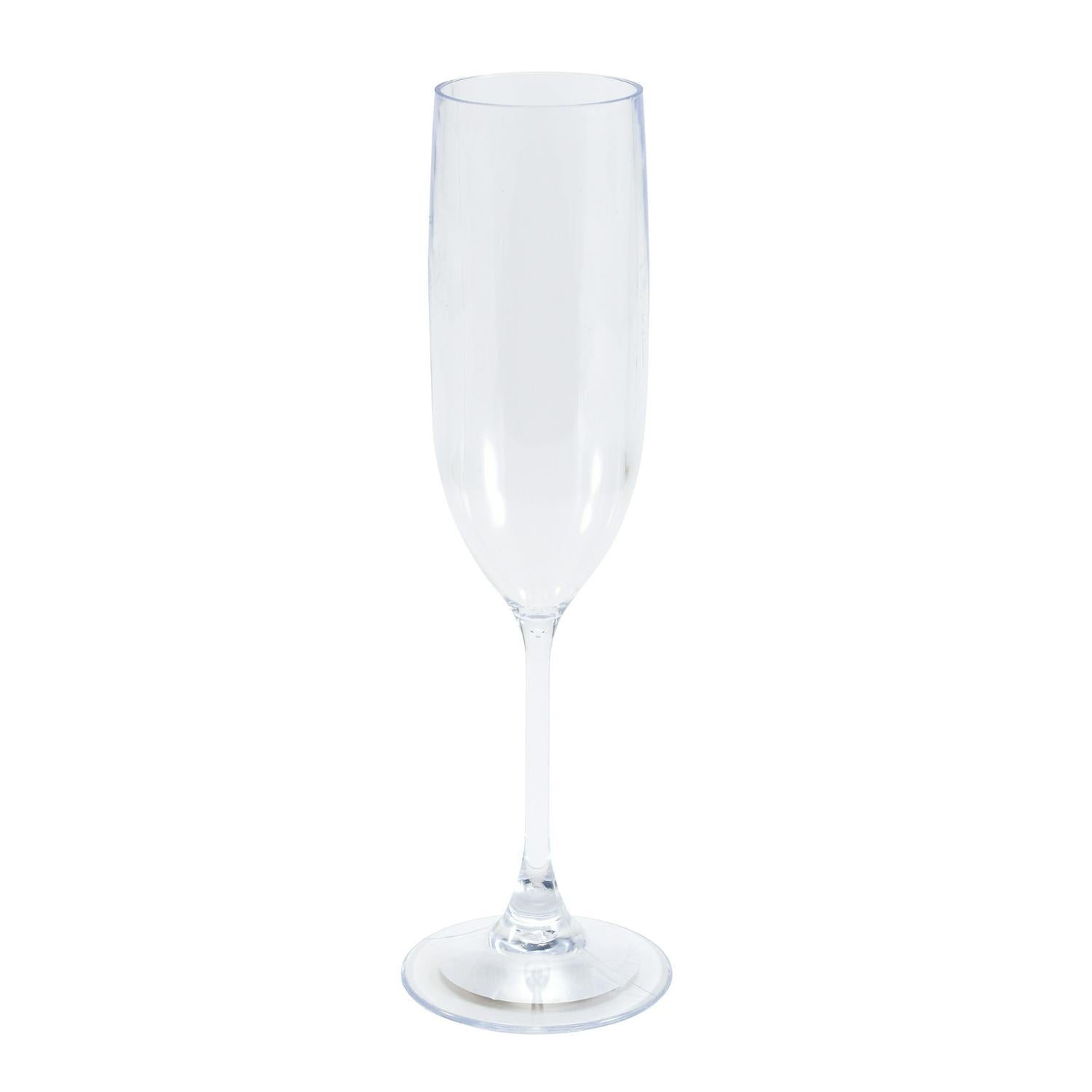 Sainsbury's reusable plastic champagne flute 135ml (British brand)