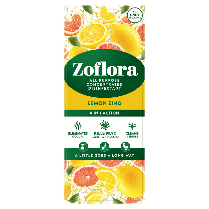 Zoflora concentrated disinfectant Lemon Zing 500ml (British brand)