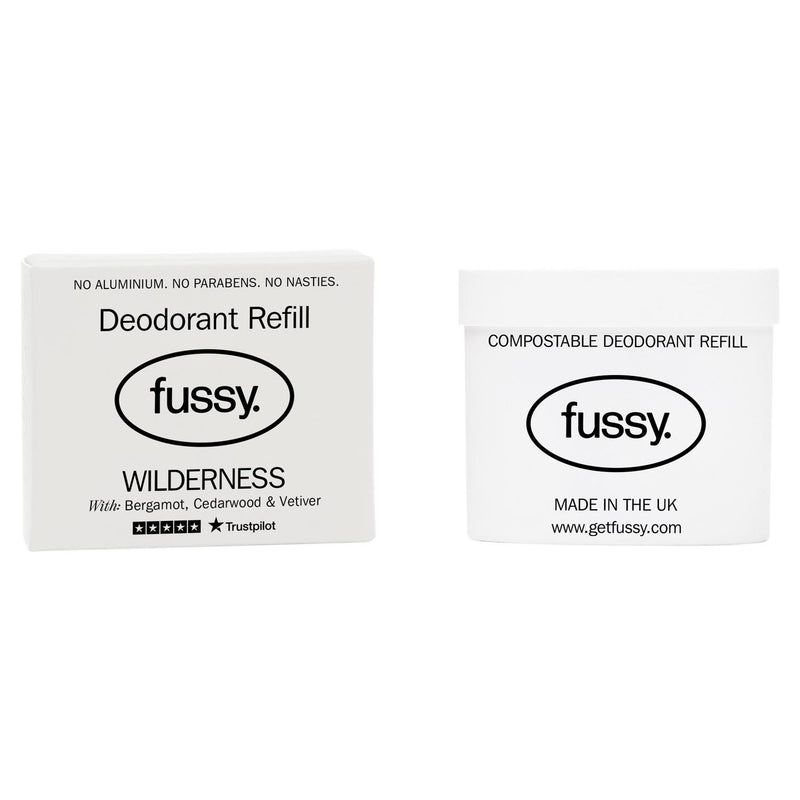Fussy natural deodorant refill wilderness 40g - British product