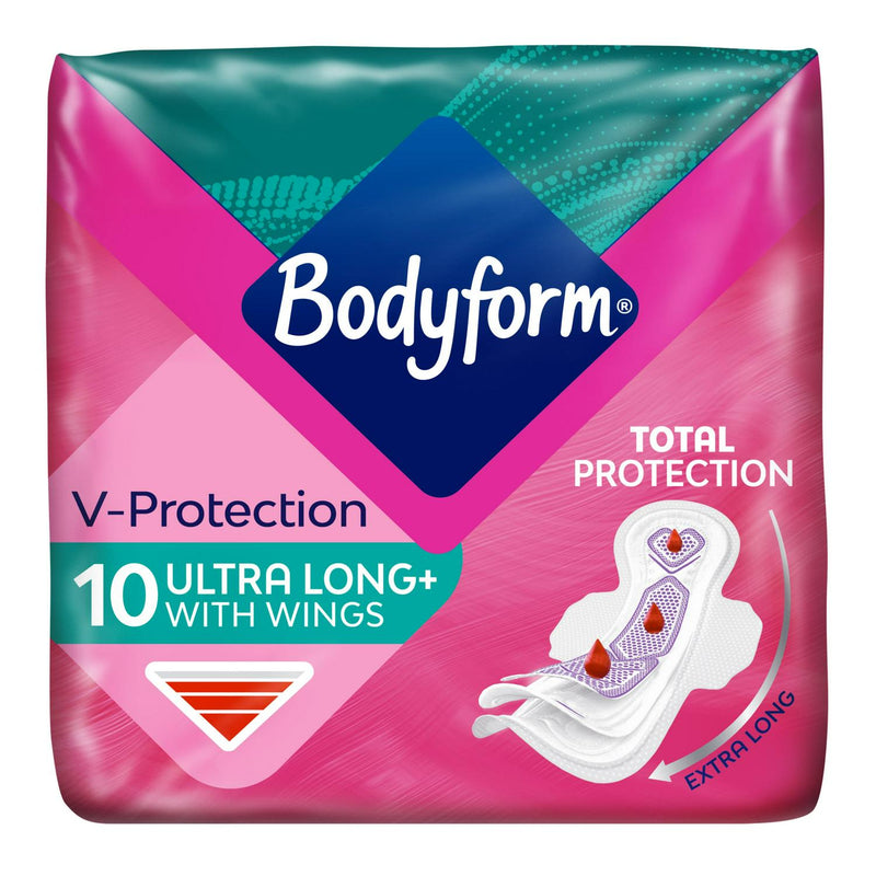Bodyform Cour V Ultra Long Sanitary Towels Wings x10