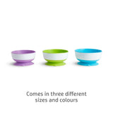 Munchkin Stay Put suction bowls 3 pack, UK version