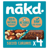 Nakd Salted Caramel Fruit and Nut Bars 4x35g (British brand)
