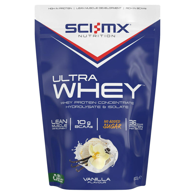 Sci-MX Nutrition ultra whey vanilla protein powder 800g (British brand)