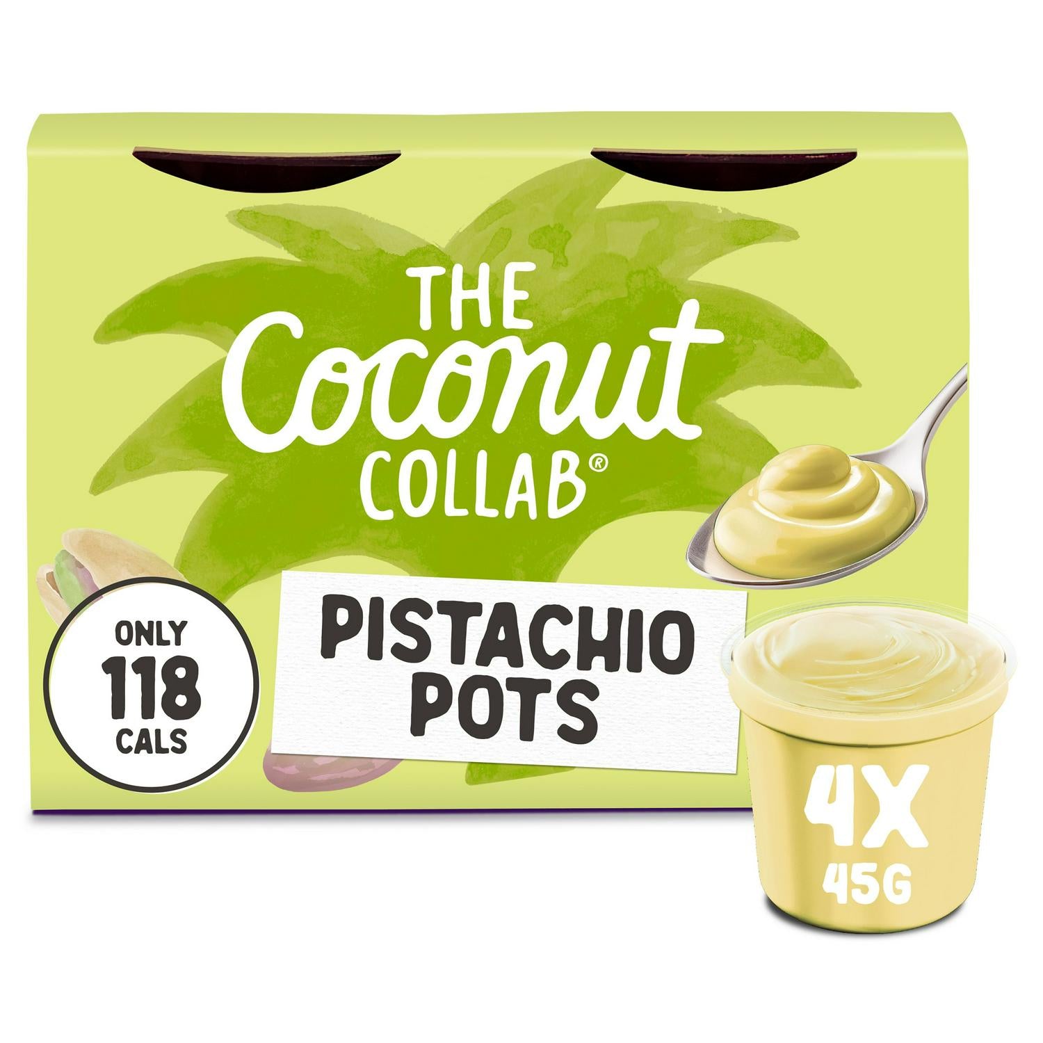 Pistachio Flavoured Coconut Ganache Pots 4 x 45g