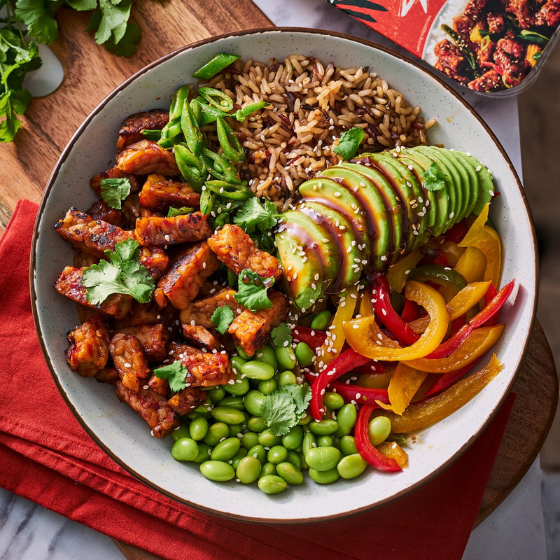 Tiba Sweet Chilli Tempeh Pieces 200g, imported from the UK