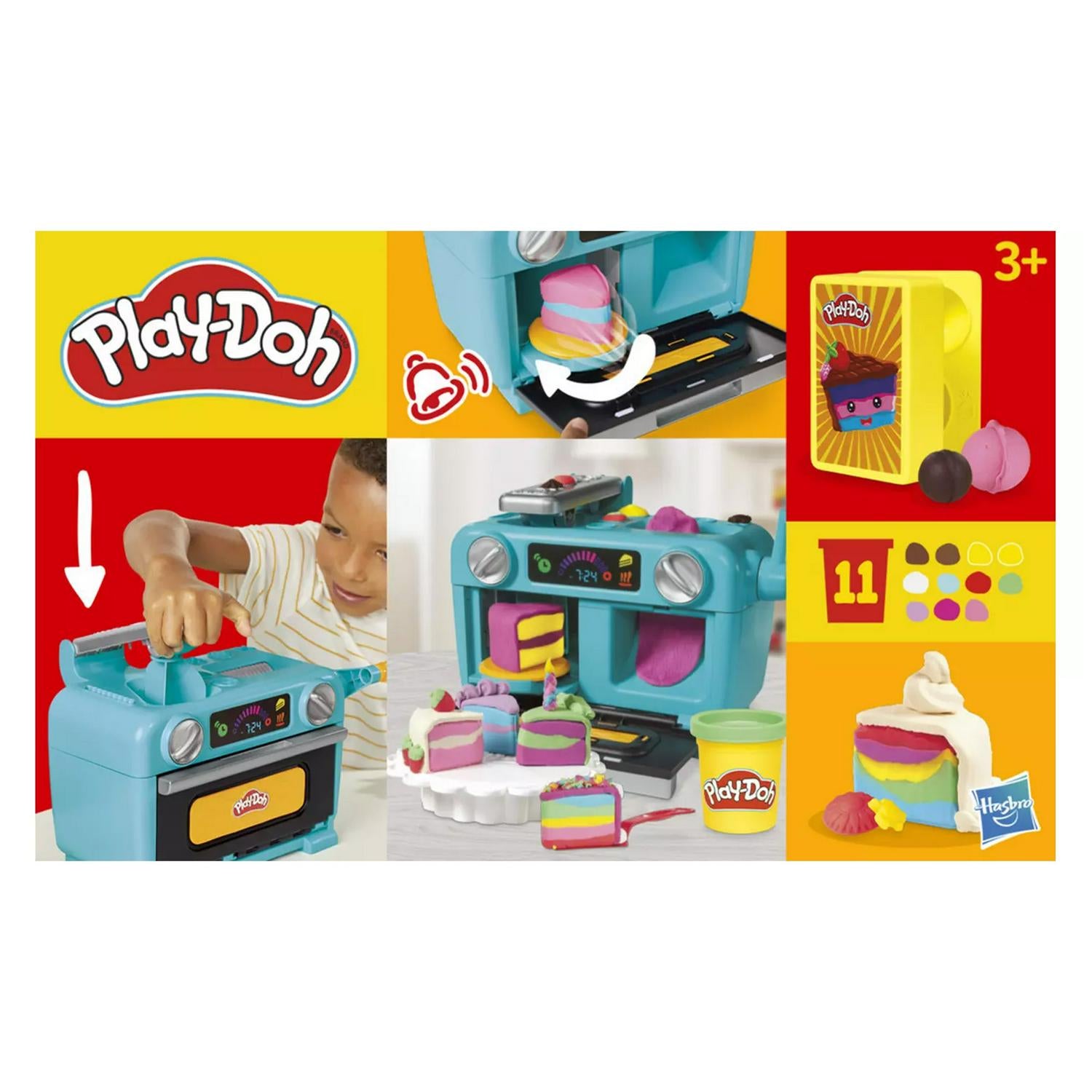 Play-Doh Super Slice Cake Playset 11 Tubs, imported from the UK