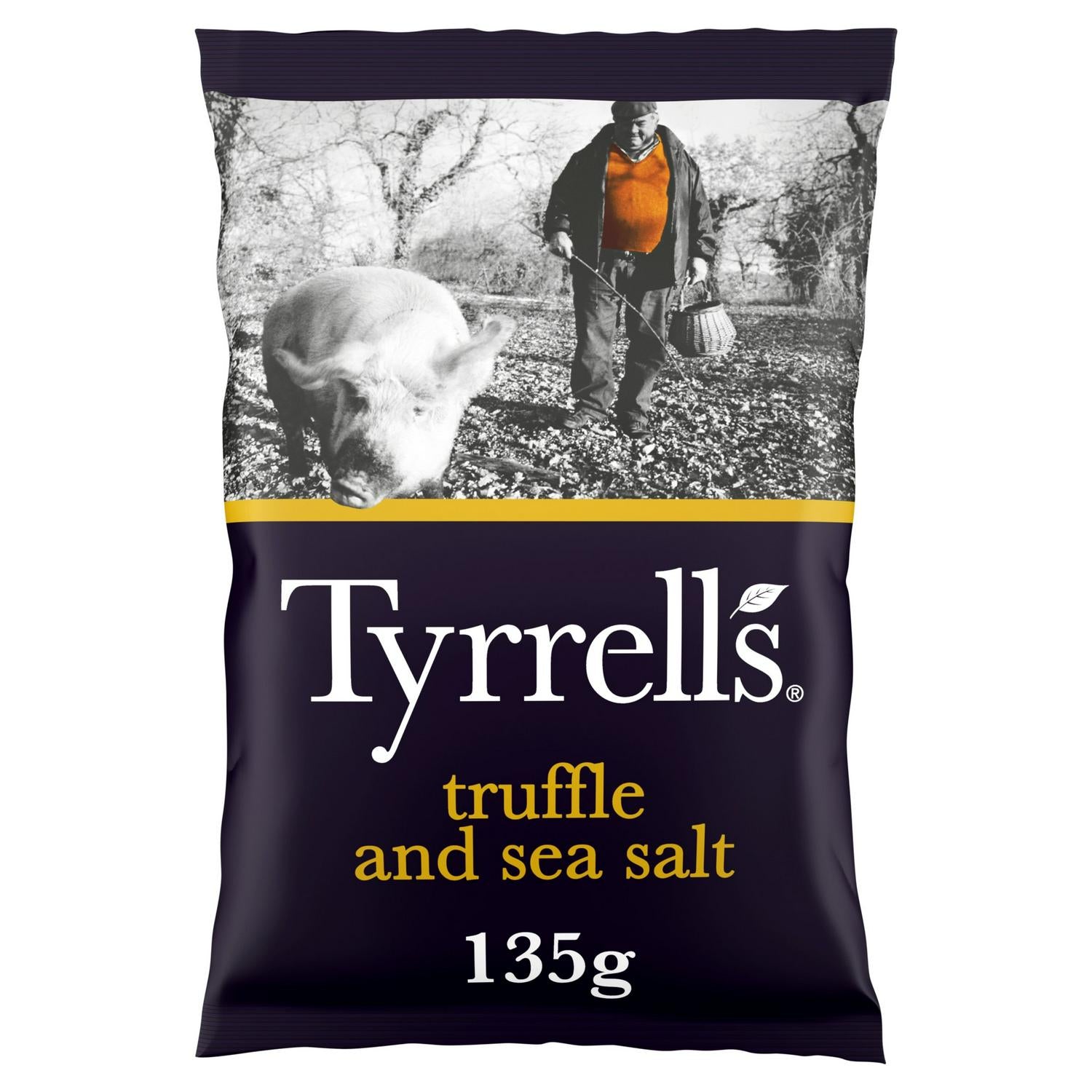 Tyrrells Truffle & Sea Salt Sharing Crisps 135g (British brand)