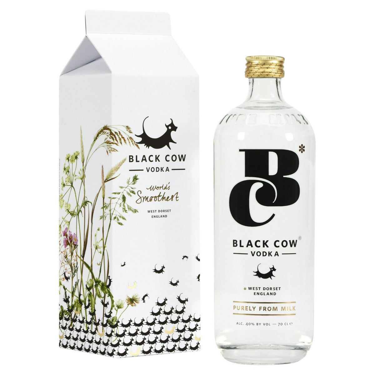 Black Cow Vodka Milk Carton 70cl