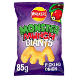 Walkers Monster Munch Giants Pickled Onion Crisps 85g (British brand)