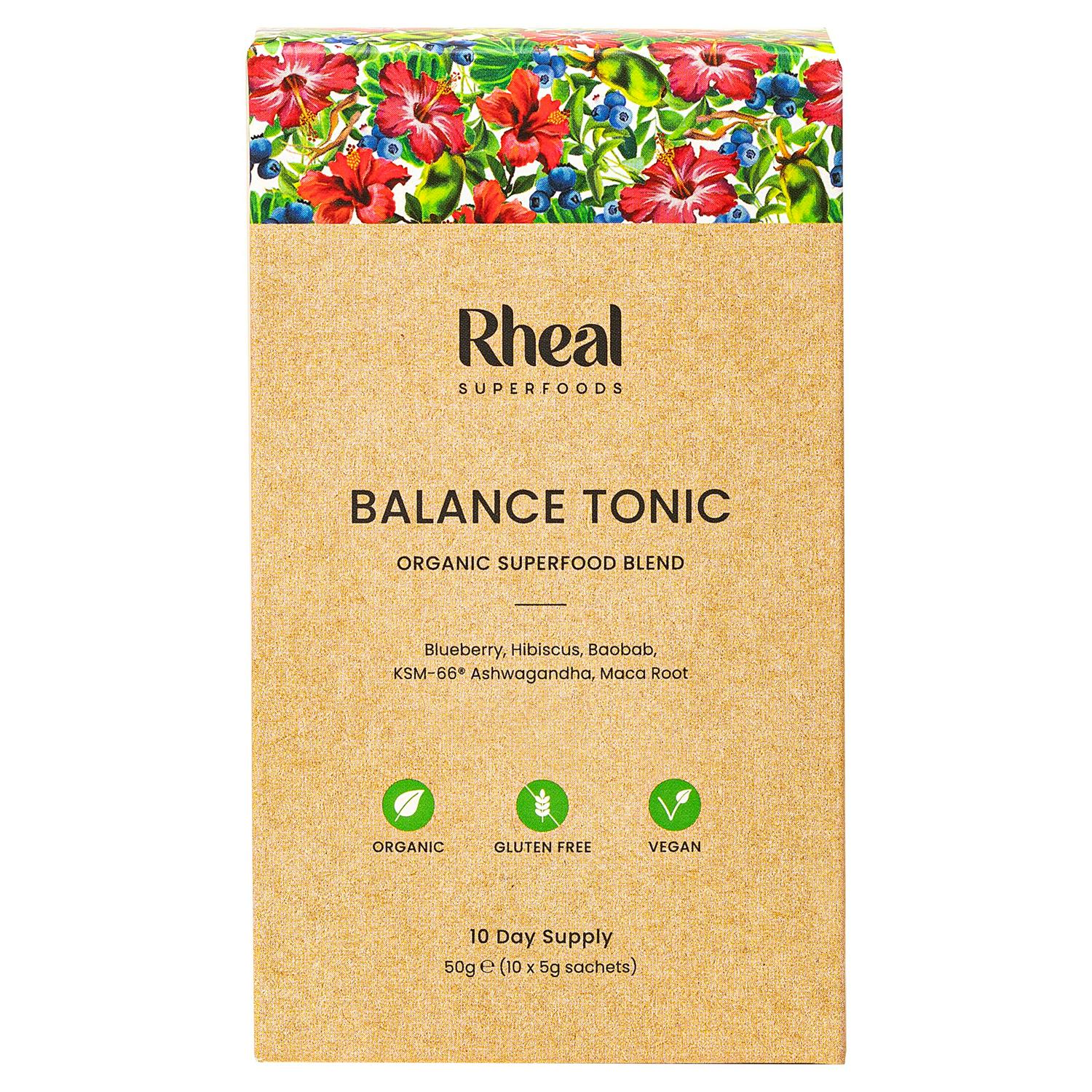 Rheal Balance Tonic Organic Superfood Blend 10 x 5g sachets (British brand)