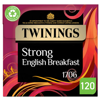 Sainsburys Full-Bodied Strong English Breakfast Tea Bags, 120 Count, 375g- Buy online at McGrocer