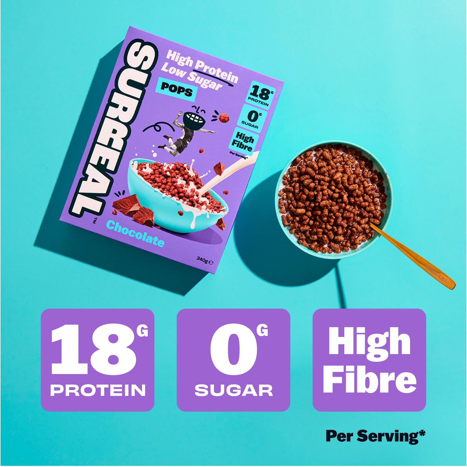 Surreal high protein chocolate cereal 240g (British brand)
