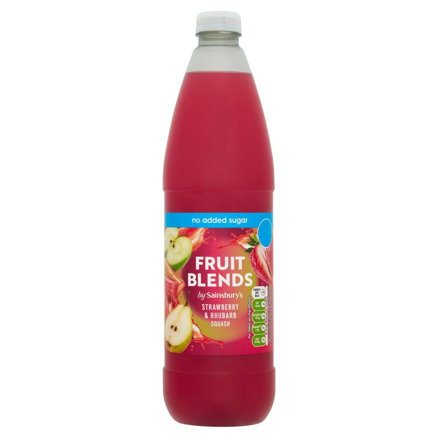 Sainsbury's Strawberry & Rhubarb Squash 1L (British brand)