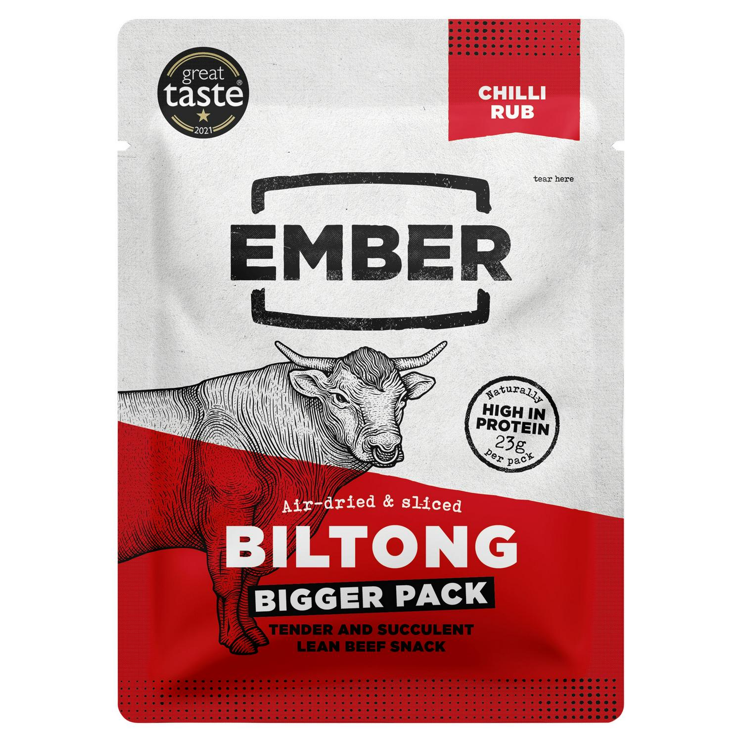 Ember chilli rub biltong 45g - British product