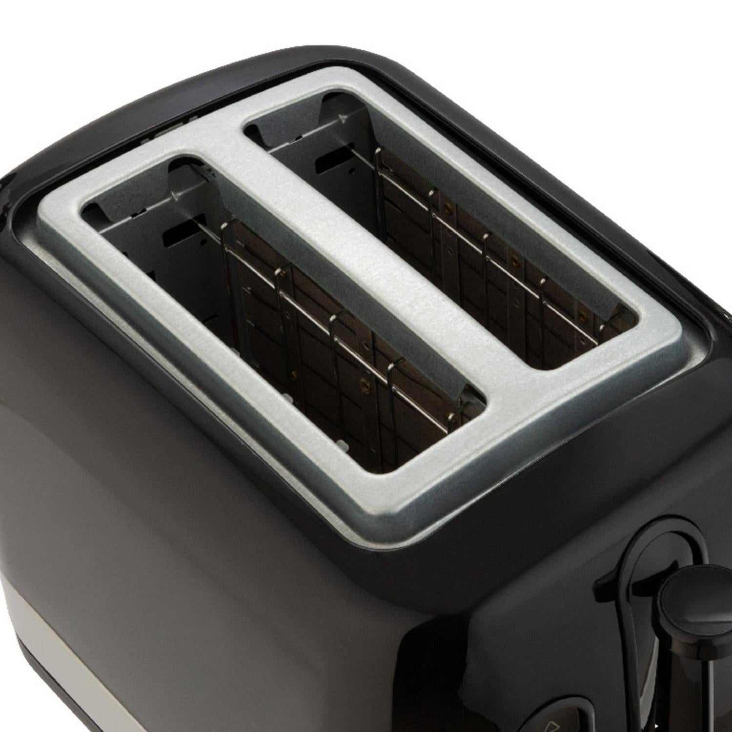 Cookworks illuminated black 2 slice toaster - British product