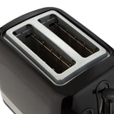 Cookworks illuminated black 2 slice toaster - British product