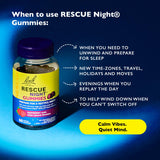 Bach Rescue Night Raspberry Gummies 60 pack - British product