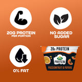 Arla passionfruit papaya yogurt 200g, UK version