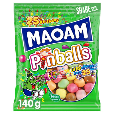 Maoam Pinballs zähe Süßigkeiten Beutel 140g