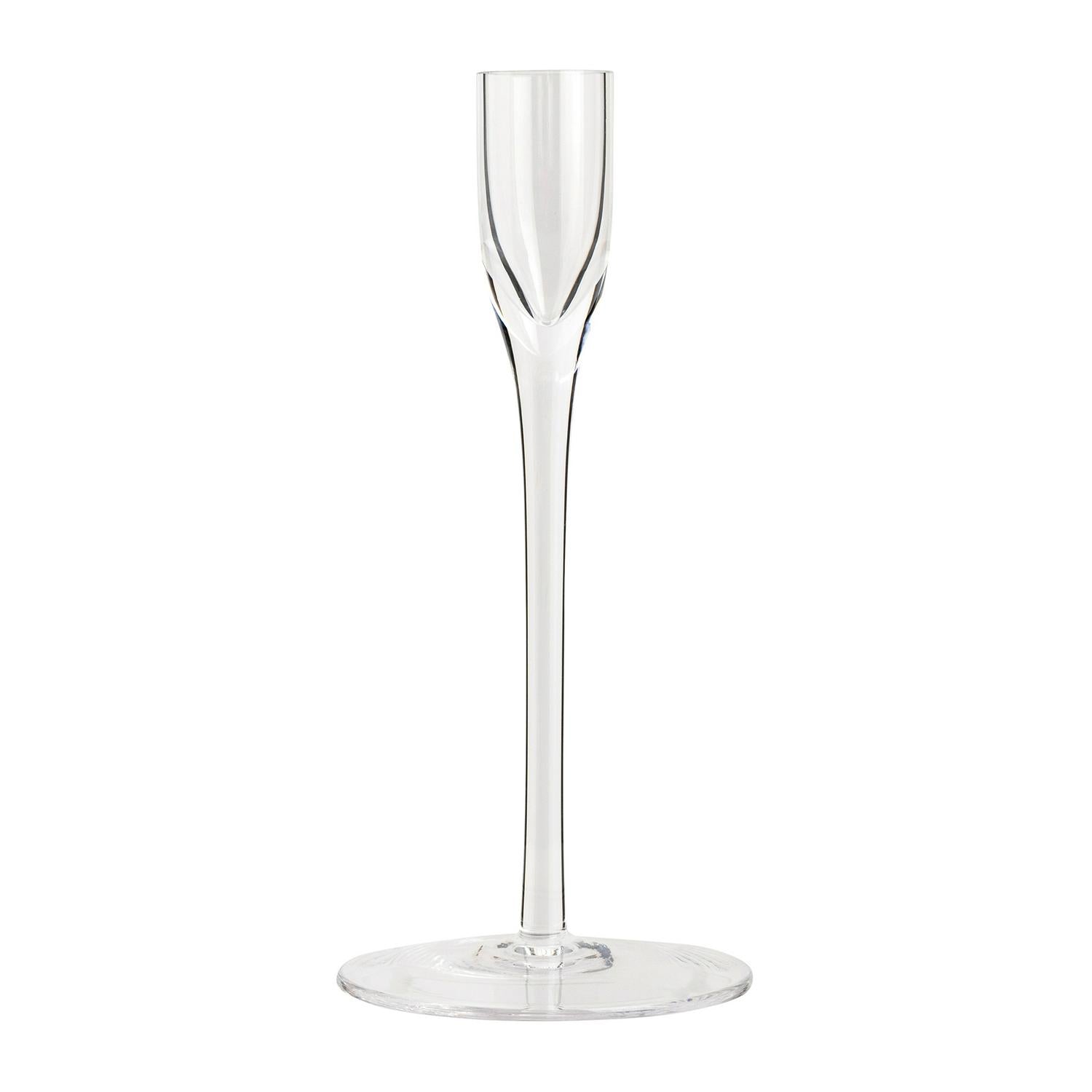 Habitat clear glass taper candle holder 20cm, UK version