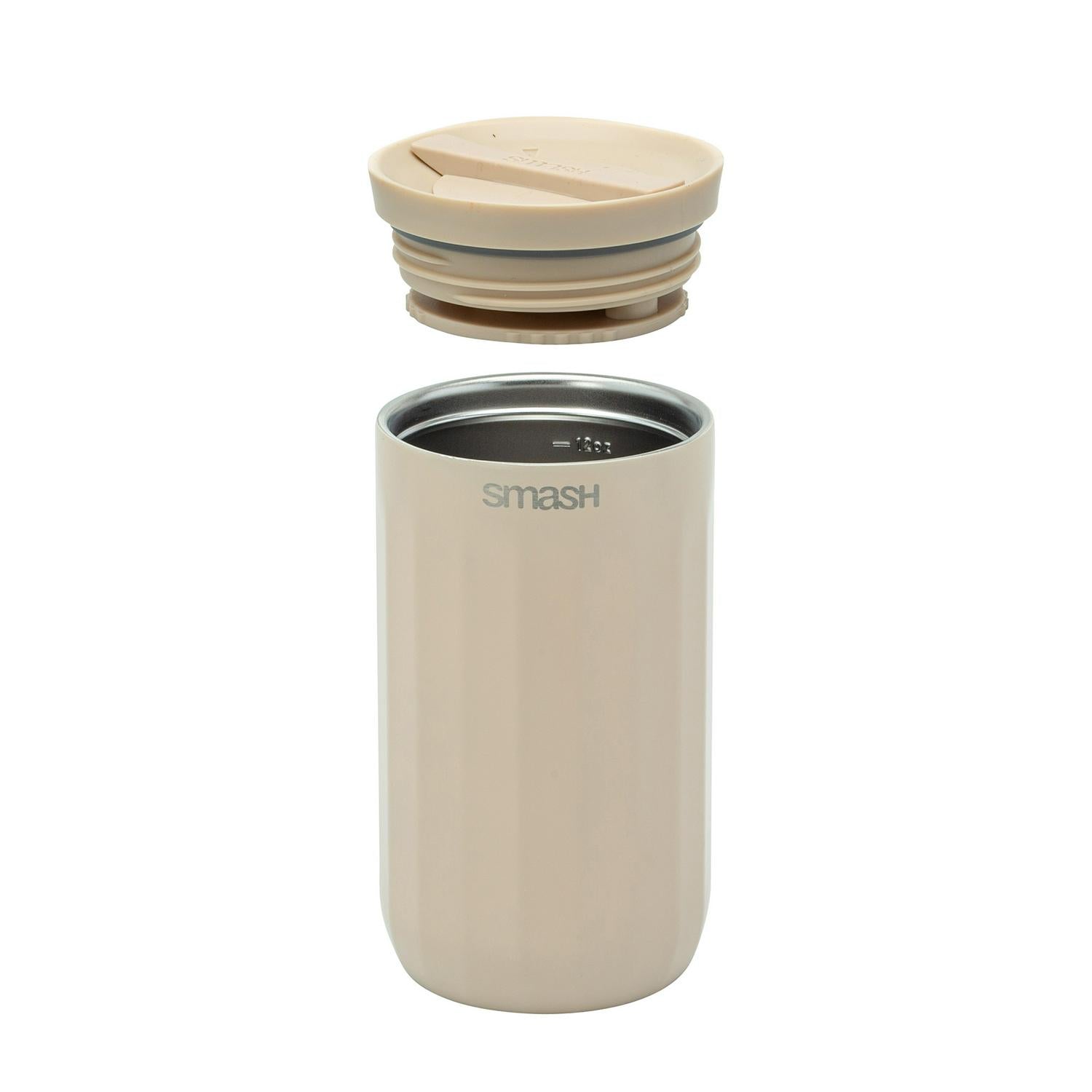 Smash Linear Beige travel coffee cup (British brand)